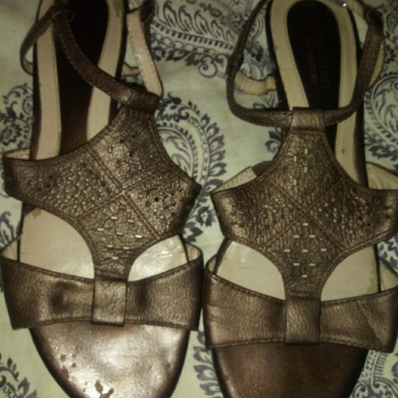 Well worn bronze Cleopatra sandals - Picture 5 of 6